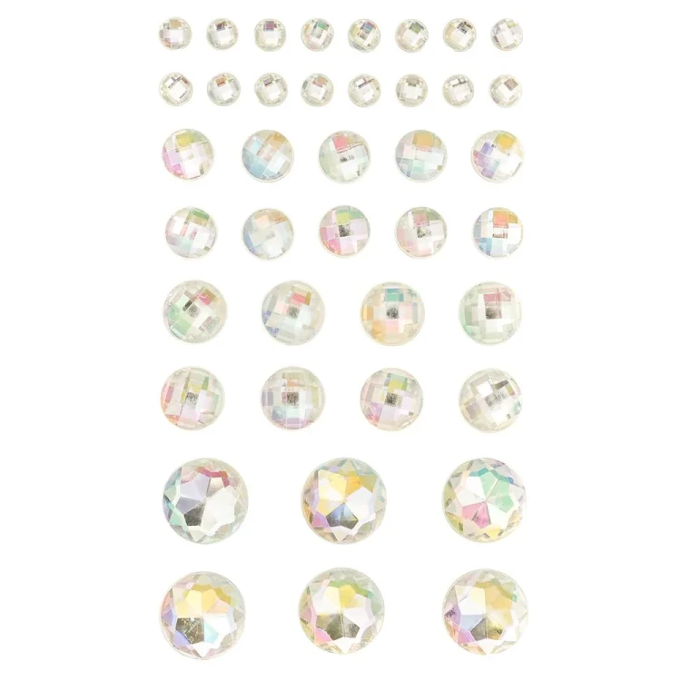 Kryształki samoprzylepne Opal 40 sztuk