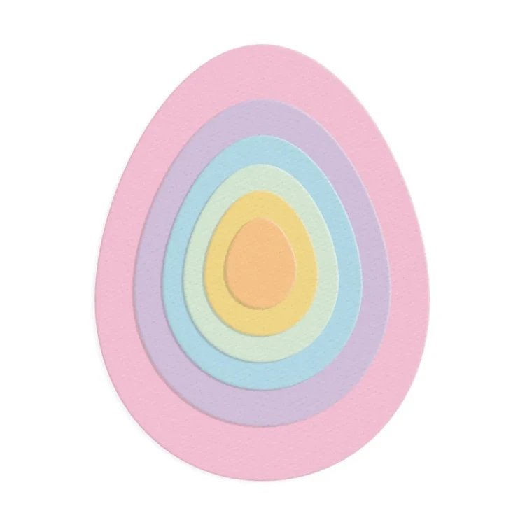 Zestaw wykrojników Jajka 9,7x12,5cm 6 sztuk