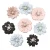 Kwiaty papierowe Pastels & Black 8 sztuk dpCraft