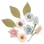 Kwiaty papierowe Pink & Blue 10 sztuk dpCraft
