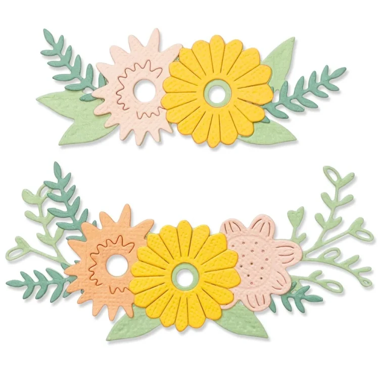 Zestaw wykrojników Floral Contours by Olivia Rose 7 sztuk