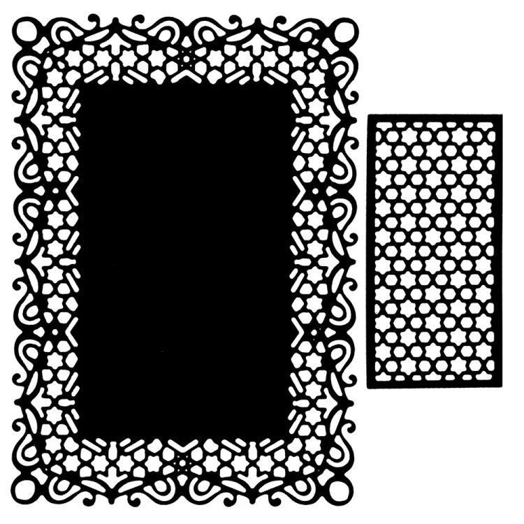 Wykrojnik do papieru Ramka – 2 sztuki 9,5x13,1cm