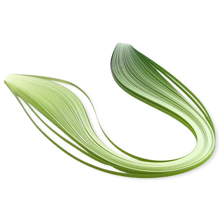 Paski do quillingu cieniowane Zielone 3mm