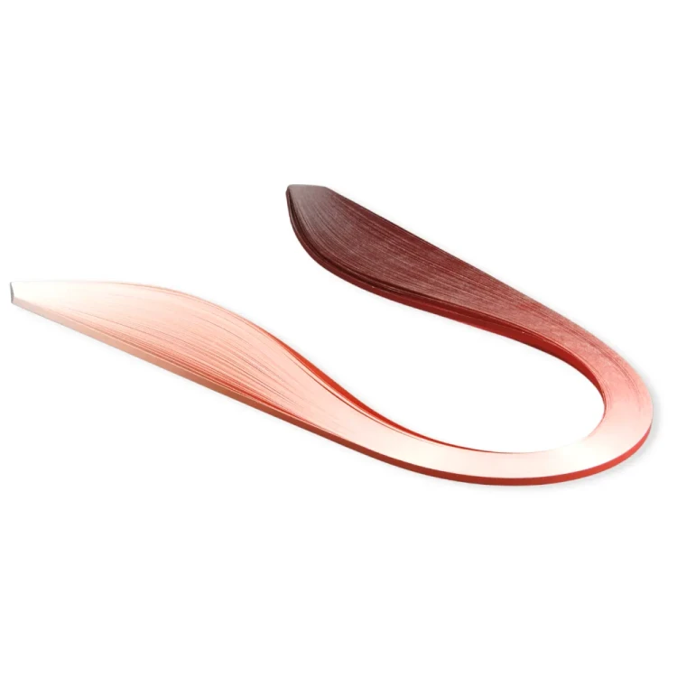 Paski do quillingu cieniowane Czerwone 3mm