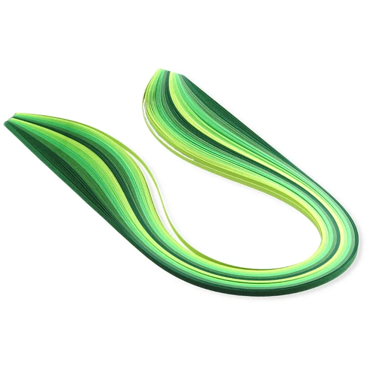 Papiery do quillingu Zielone 10mm