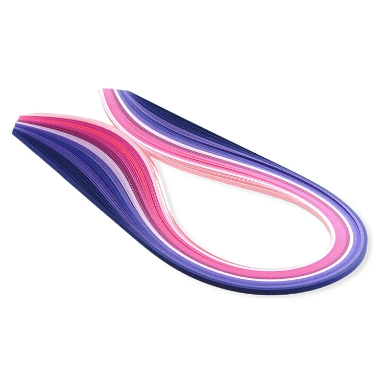 Papiery do quillingu Różowe, Purpurowe, Fioletowe 10mm