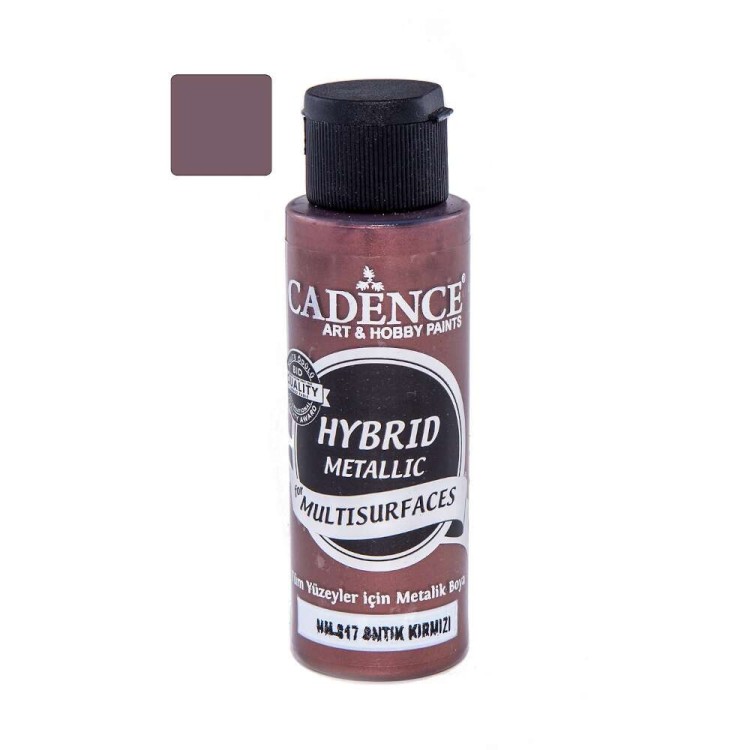 Farba hybrydowa metaliczna Antyczna Czerwień 70ml
