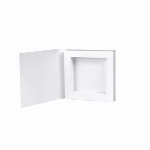 Pudełko Białe Shadow box z okładką