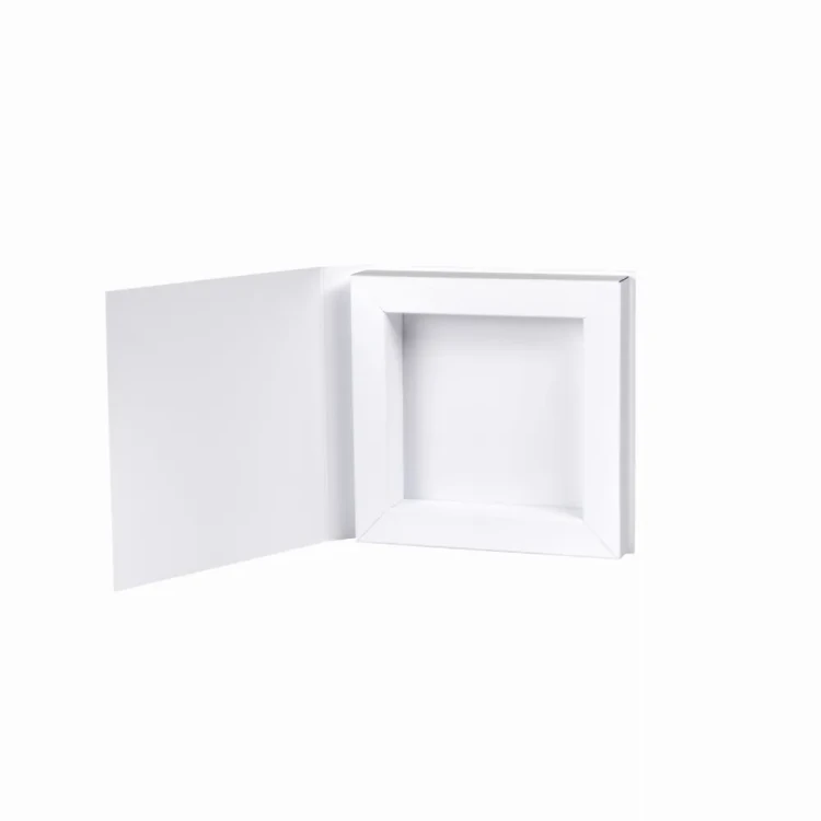 Pudełko Białe Shadow box z okładką