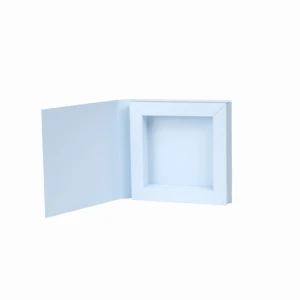 Pudełko Błękitne Shadow box z okładką Rzeczy z Papieru