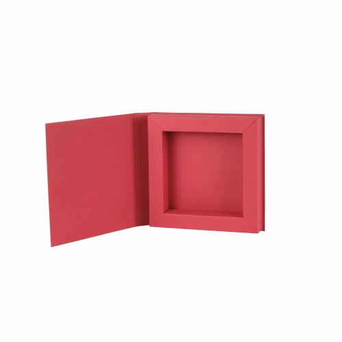Pudełko Czerwone Shadow box z okładką