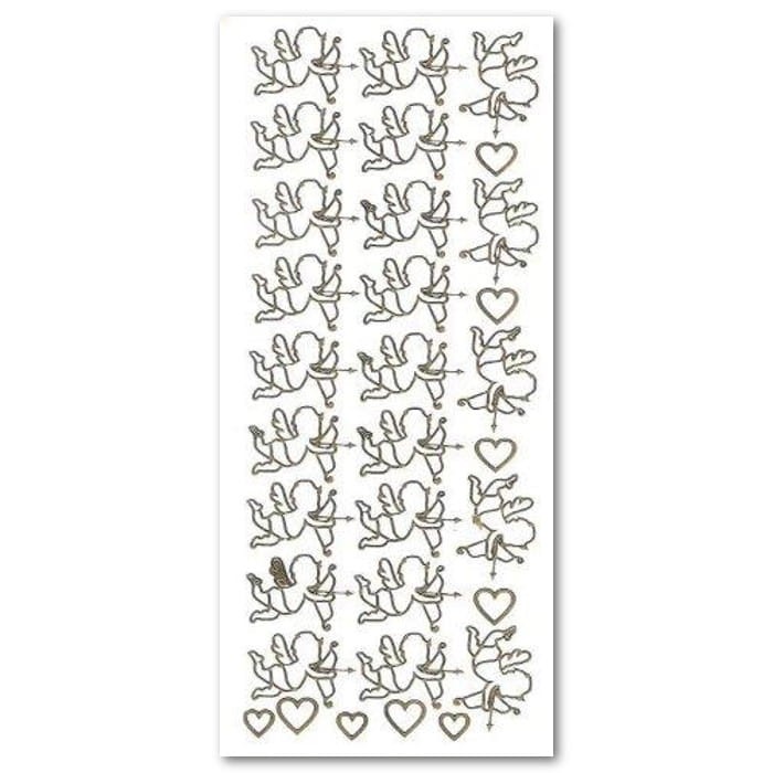 AMOREK Naklejki ażurowe złote