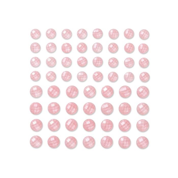 Kryształki samoprzylepne 8&10mm CREAM