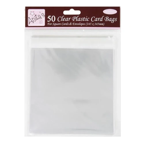 Torebki foliowe kwadratowe 14,5x14,5cm 50szt.