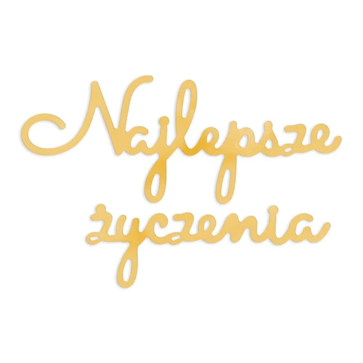 Wykrojnik napis Najlepsze Życzenia