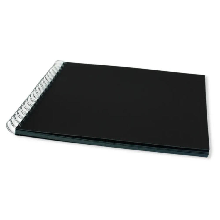 Album z prostymi rogami Czarny 20 × 20 cm