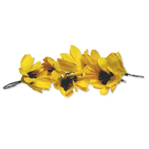 Kwiaty z foamiranu Mini Słoneczniki 7 sztuk