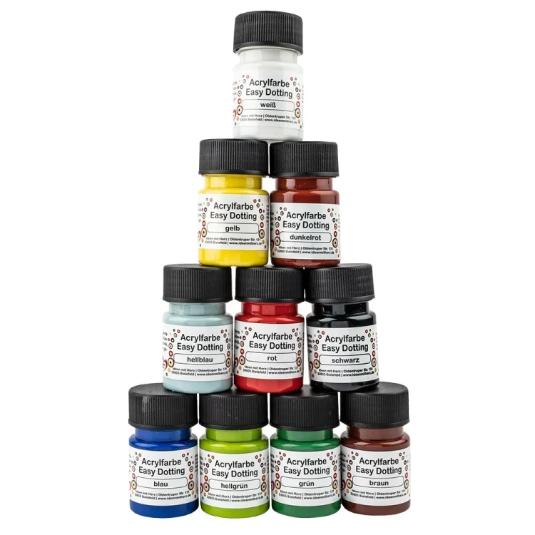 Zestaw farb do mandali 10 kolorów