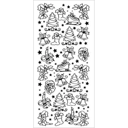 Naklejka ażurowa Aniołek 1 Srebrna