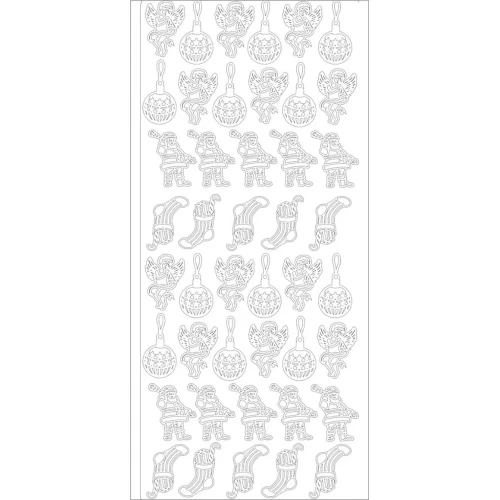 Naklejka ażurowa Boże Narodzenie Mix Złota