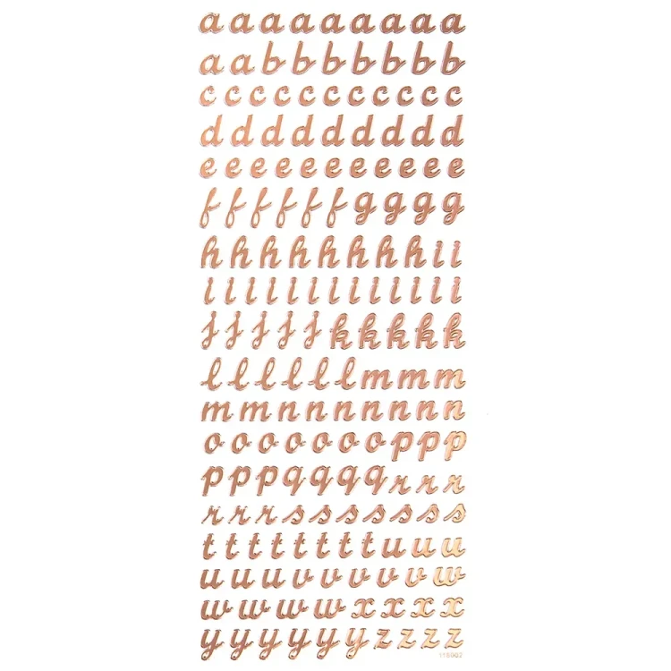 Naklejki Alfabet Małe Litery 168 sztuk