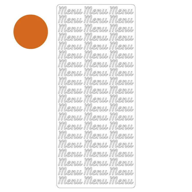 Menu Naklejka ażurowa Miedziana