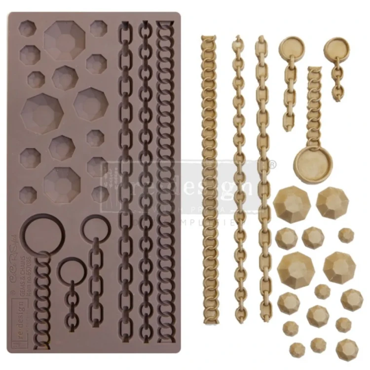 Gems & Chains Foremka Silikonowa Prima Marketing 12x25 cm