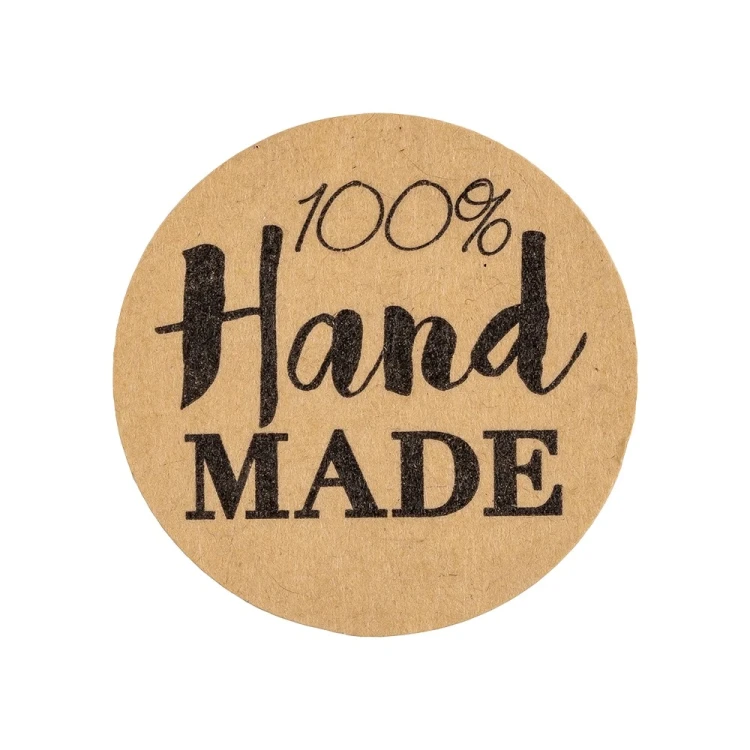 Handmade Naklejki Kraft 500 sztuk