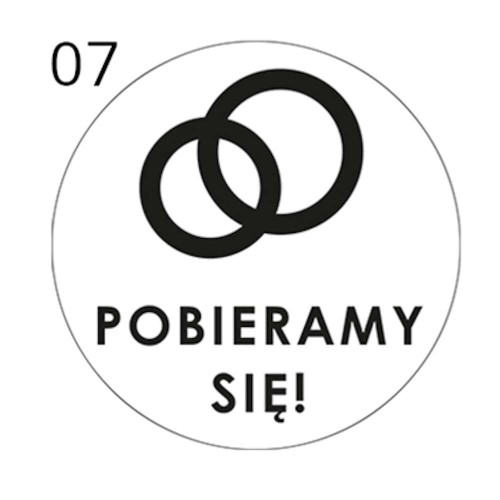 Pobieramy się! - Stempel do ciastek