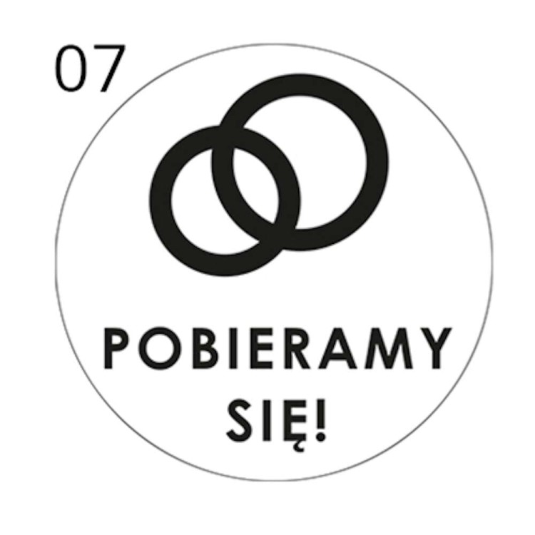 Pobieramy się! - Stempel do ciastek