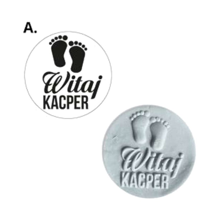 Wzór na ciastku wypukły