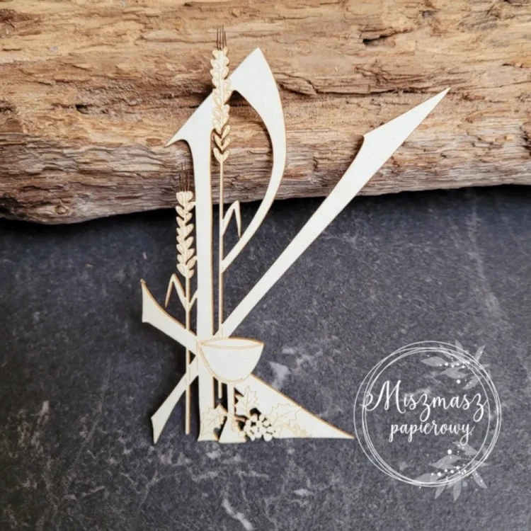 Symbol Chrystusa - tekturka ozdobna