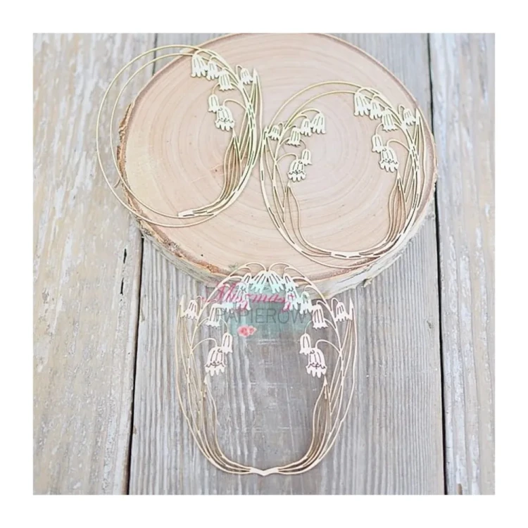 Ramki z konwaliami - tekturka ozdobna