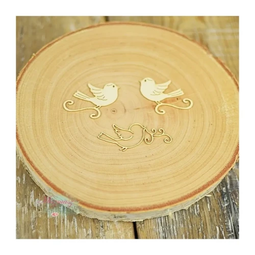 Malutkie ptaszki - tekturka ozdobna