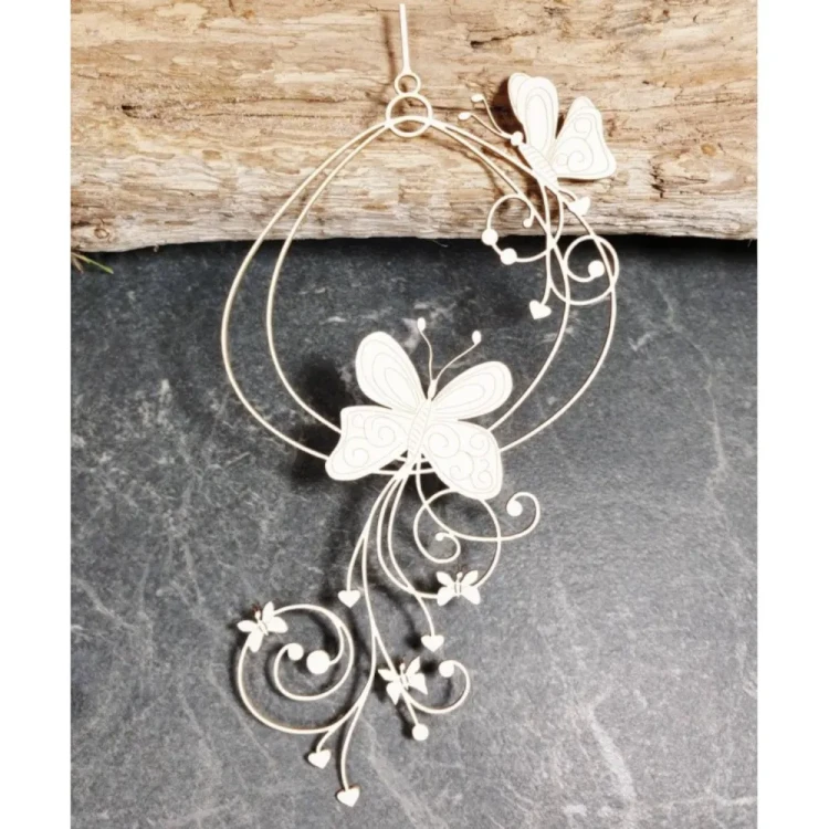 Mała ramka z motylkami - tekturka ozdobna