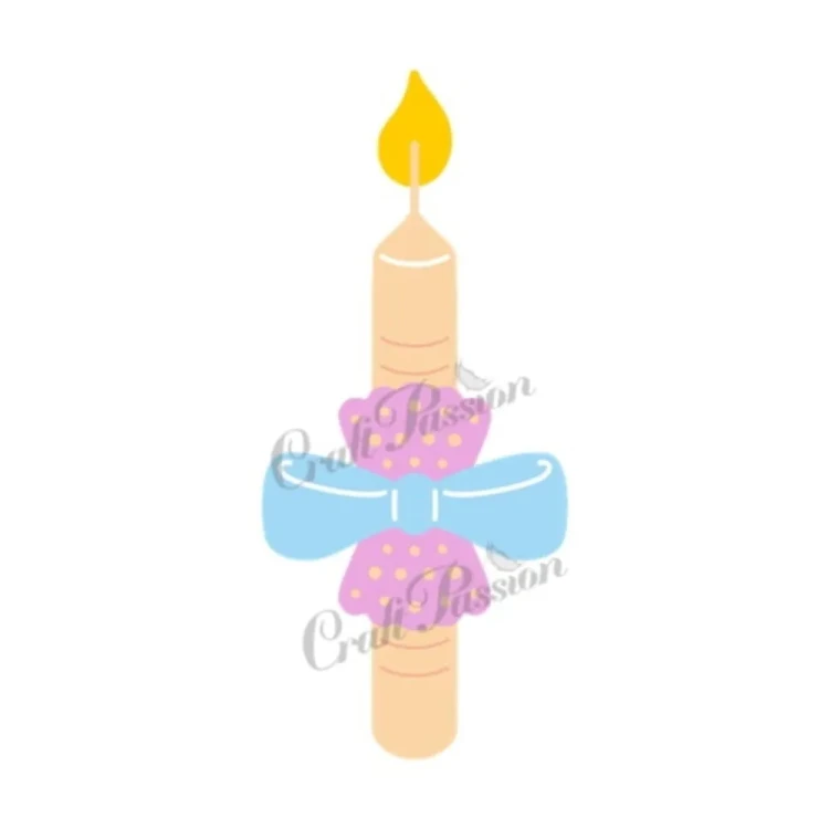 Świeca do Chrztu Zestaw Wykrojników