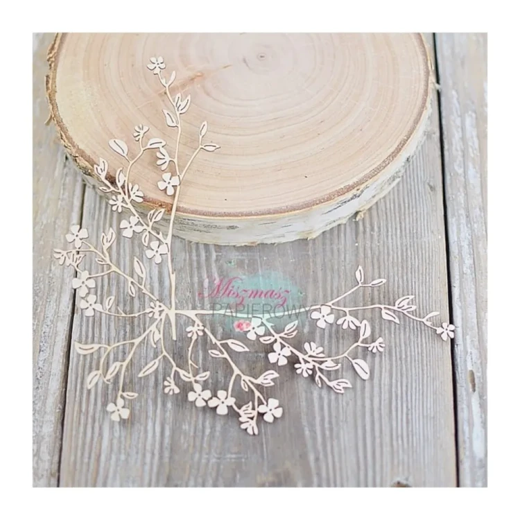 Narożna gałązka – tekturka ozdobna