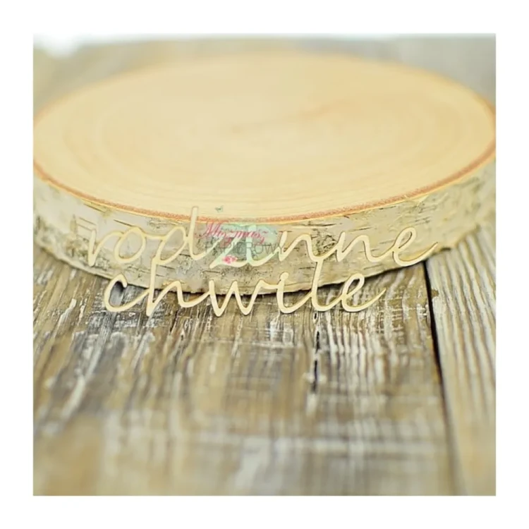 Rodzinne Chwile – napis tekturka ozdobna