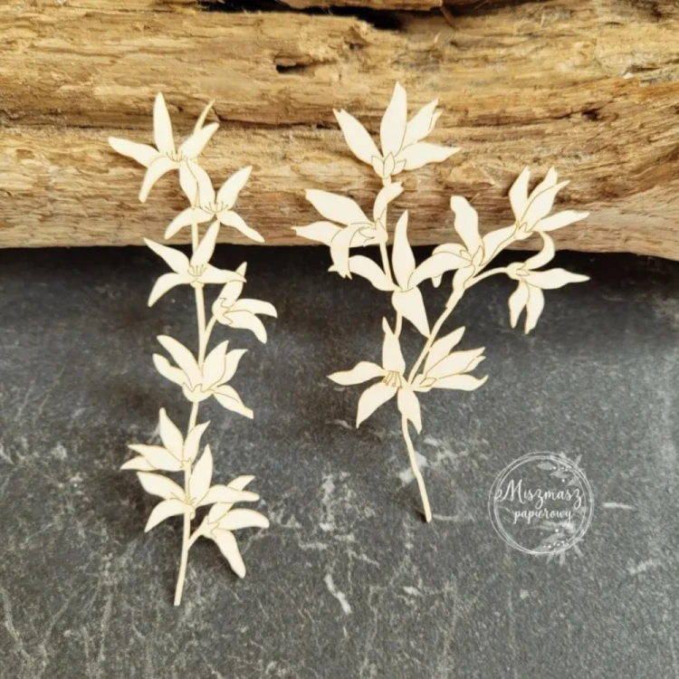 Gałązki forsycji – tekturka ozdobna