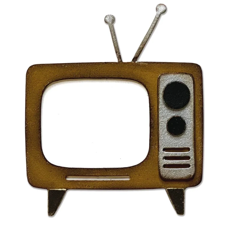 Retro TV Wykrojnik Sizzix Bigz Tim Holtz
