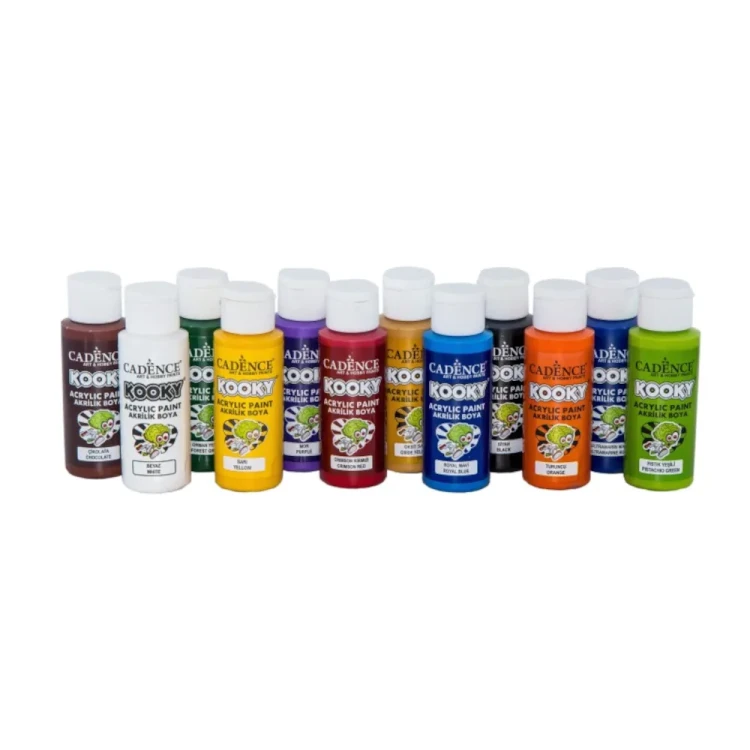 Zestaw farb akrylowych dla dzieci Kooky 12x59 ml