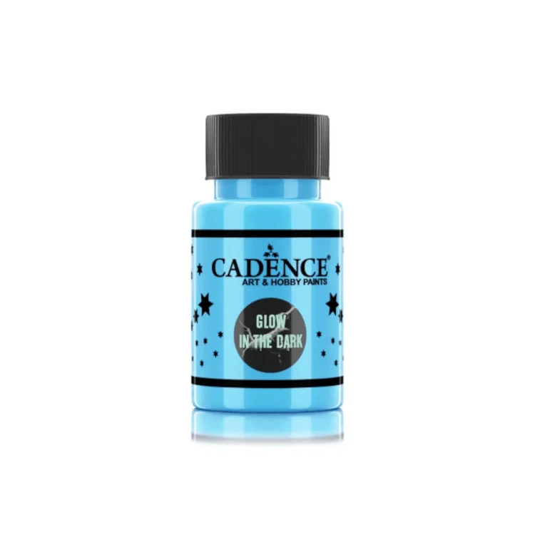 Farba świecąca w ciemności - Niebieska - Glow in the Dark 50ml