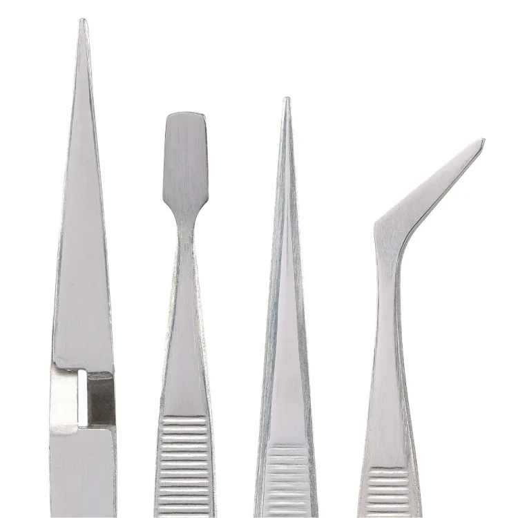 Zestaw pęset precyzyjnych 4 sztuki Vaessen Creative