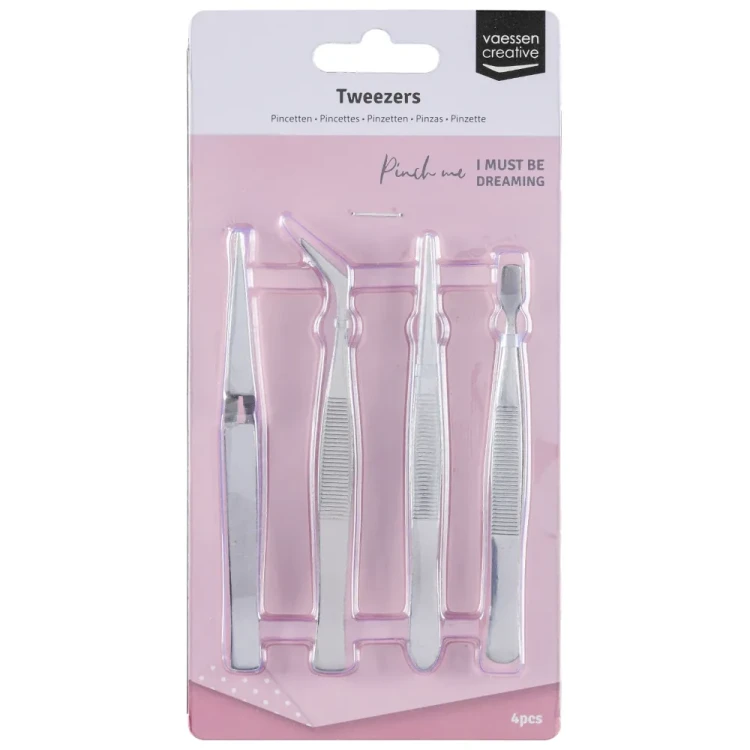 Zestaw pęset Vaessen Creative 1906-74