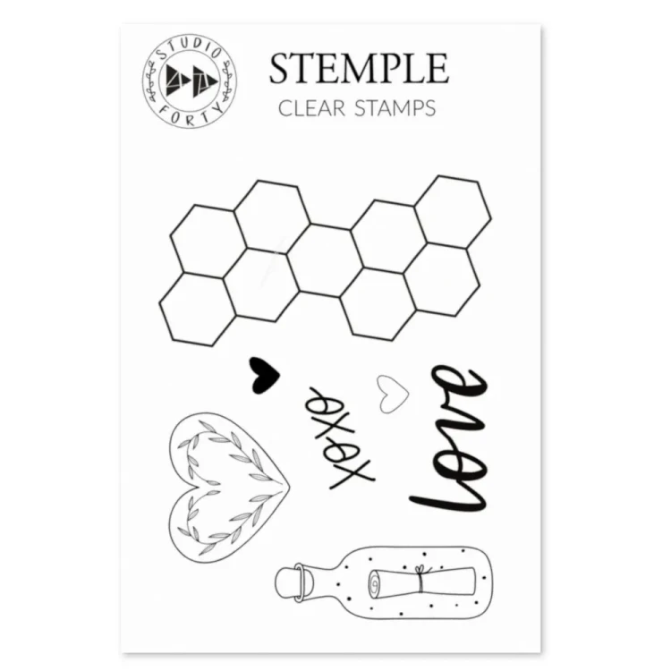 XOXO Zestaw Stempli do Scrapbookingu Studio Forty