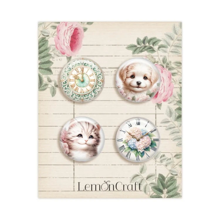 Today Zestaw Samoprzylepnych Buttonów Lemoncraft