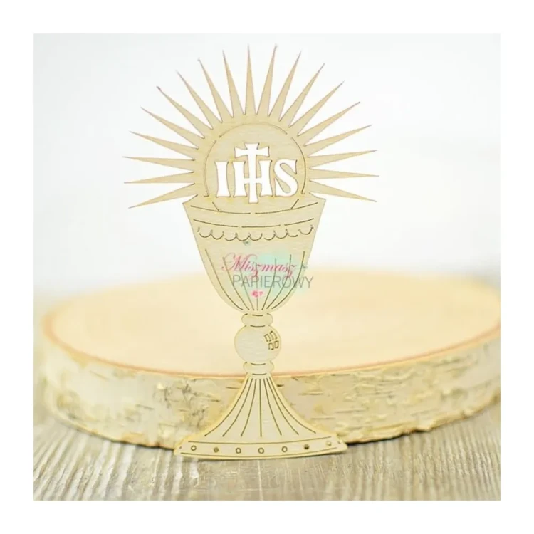 Duży Kielich z Promienistą Hostią Miszmasz Papierowy