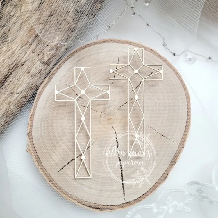 Dwa Krzyże w Krateczkę Miszmasz Papierowy