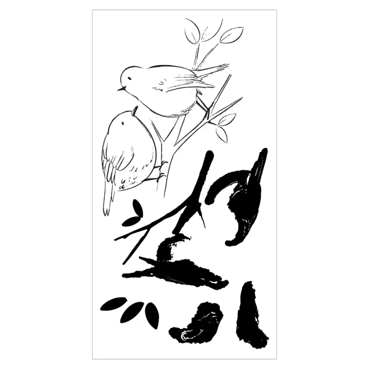 Zestaw Stempli Garden Birds • Sizzix • 3 sztuki