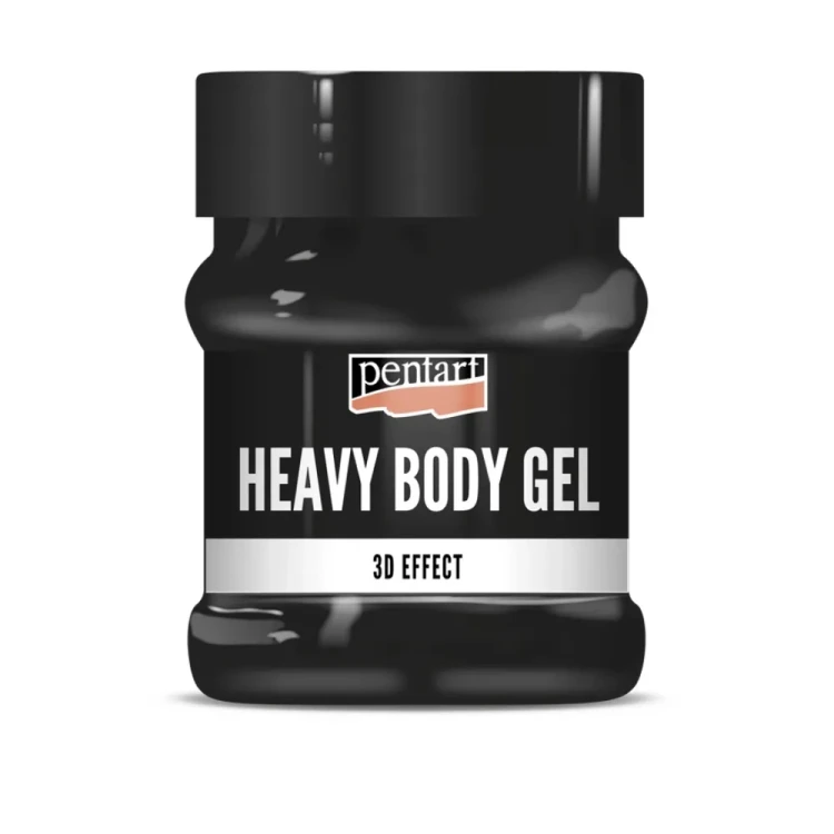 Pasta Heavy Body Żel Czarna Błyszcząca Pentart 230 ml